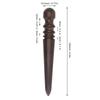 Rigid Wood Handle Leather Edge Burnisher Round Wooden Head Multifunctional Design Leather Edge Slicker Glass Polishing Surface