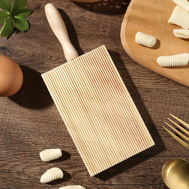Italian Fantes Gnocchi Board Wood Kitchen Baking Tool Pasta Maker Professional