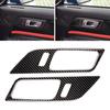 2Pcs Carbon Fiber Car Interior Door Handle Frame Sticker Fit For Ford Mustang