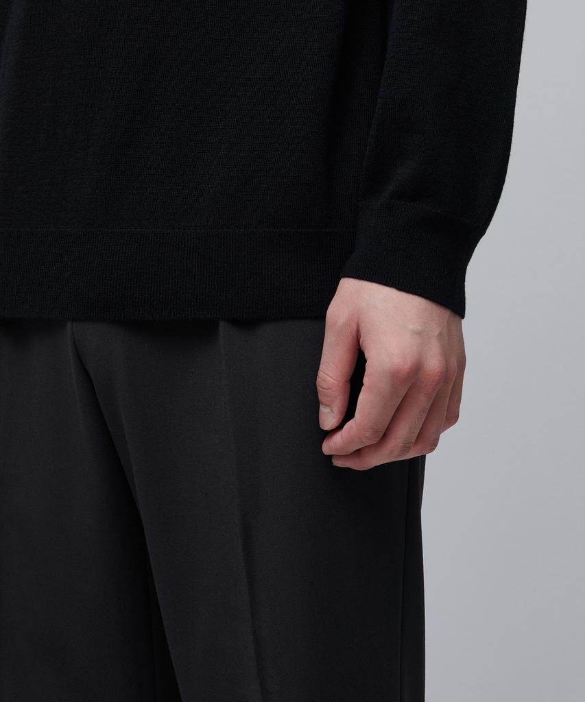 MUSINSA STANDARD Merino Wool Blend High Gauge Turtleneck Knit [Black]