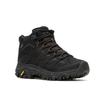 Merrell Moab 3 Synthetic Mid Hiking Shoes for 2E Gore-Tex Women, BLACK/BLACK, 24.5 Cm,