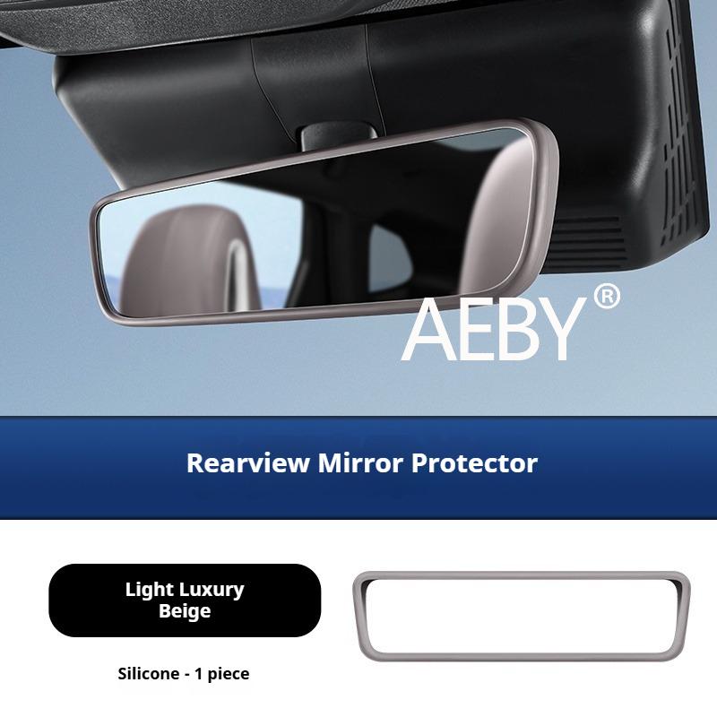 AEBY For BYD Atto 3 Smart Driving Edition 2025 Rearview Mirror Silicone Cover, Anti-Shake Anti-Vibration Windshield Accessories,