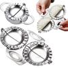 Crimped Design Stainless Steel Dumpling Maker with Handle Manual Ravioli Wrapper Cooking