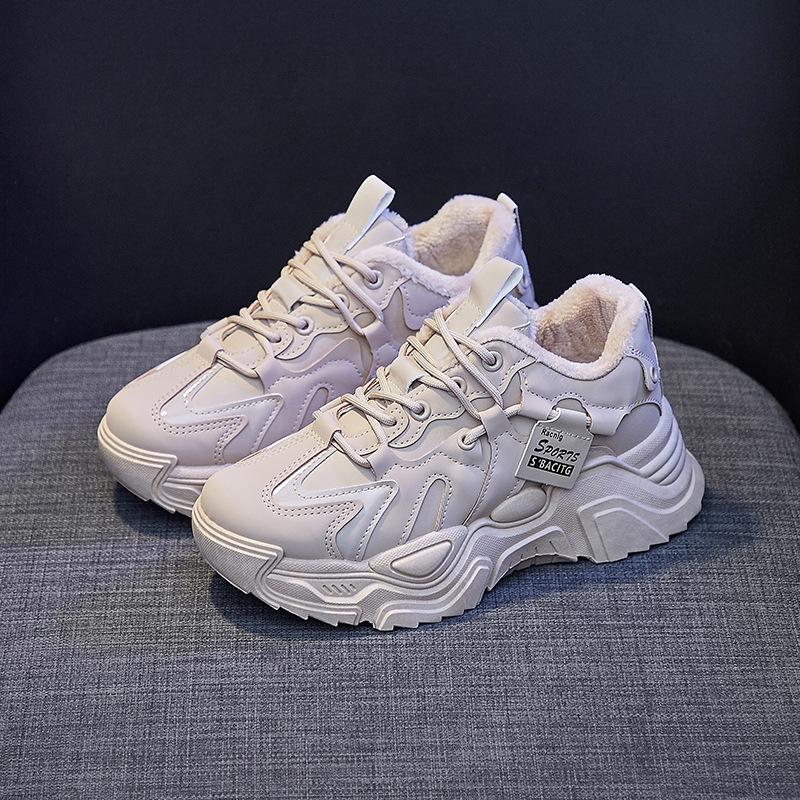 New Style Dad Shoes for Women for Spring Students Versatile Sports Shoes for Women Casual Thick Sole Height-enhancing Shoes