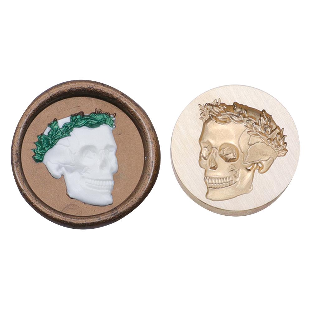 Латунные головки штампов, замена круглой формы, головка уплотнения штампа, 3D-тиснение, DIY Craft