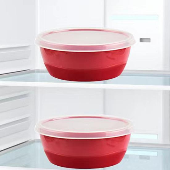 4Pcs Mixing Bowls with Lids BPA-Free Salad Containers Stackable Airtight Food Storage Bowls Meal Prep Bowl Kit for Home Outdoor Dining