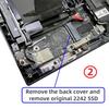 Xiwai NGFF NVMe 22x42 мм на 22x80 мм Папа-Мама Расширение SSD Совместим с Game Boy Адаптер PCI-E 4.0 M-Key, Go,