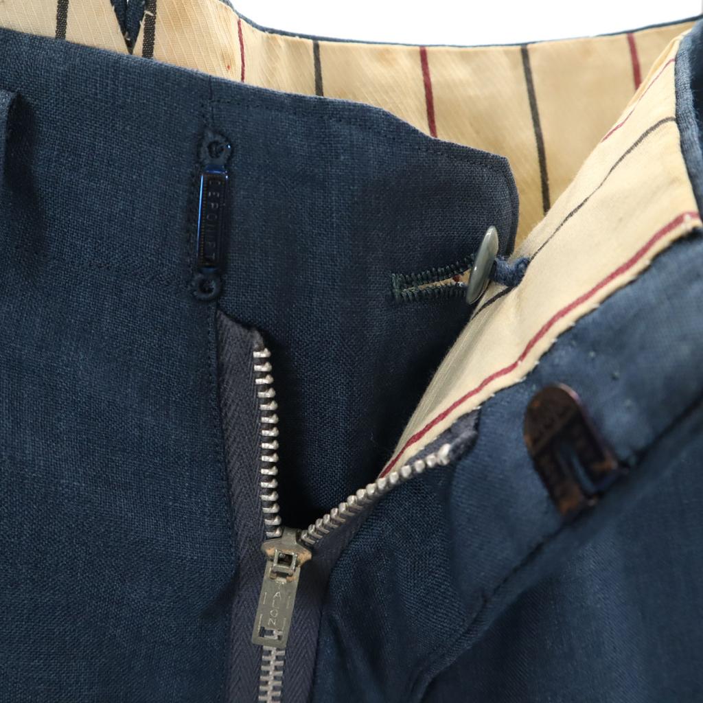 Vintage Винтажные брюки слаксы 60-х 70-х годов на молнии Talon синие мужские б/у