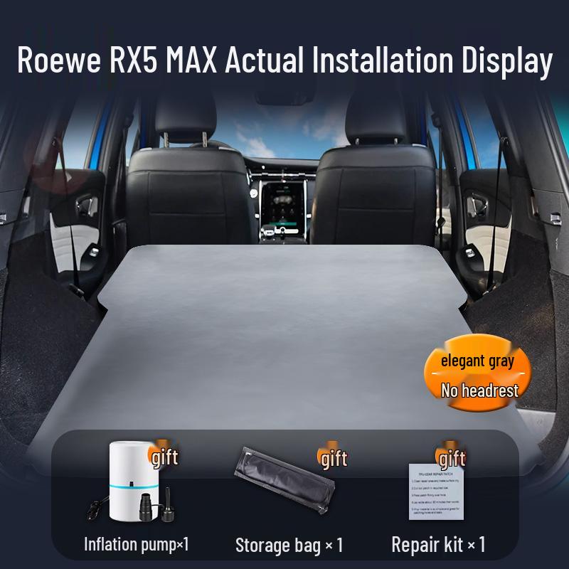 Roewe RX5 Max Car Air Mattress: Auto-Inflatable Rear Seat Sleeping Pad for Trunk.