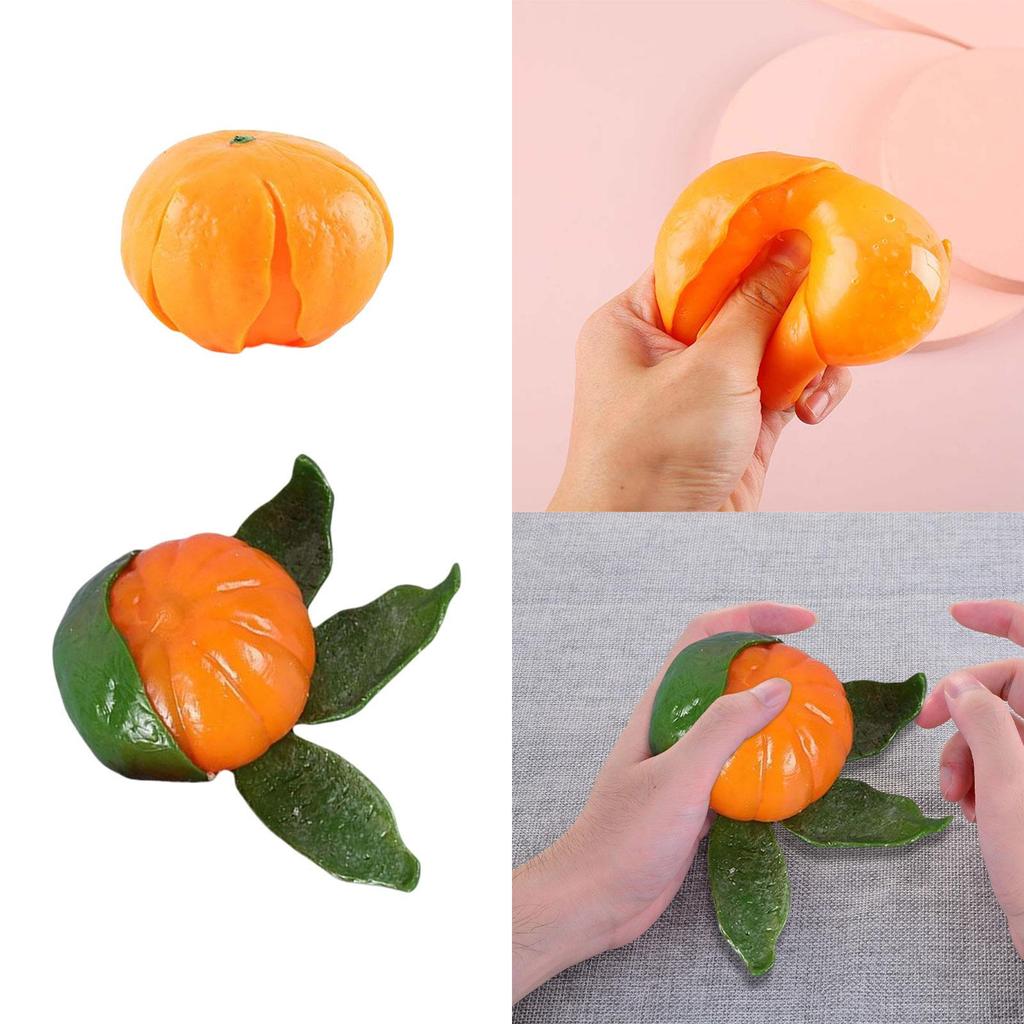 Fidget Novelty Relaxing Toy Child Tricks Props Soft Peeled Oranges Fruit Hand for