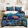 Three-Piece Underwater World Sea Turtle Quilt Cover Digital Printing Kit Two-Piece Set