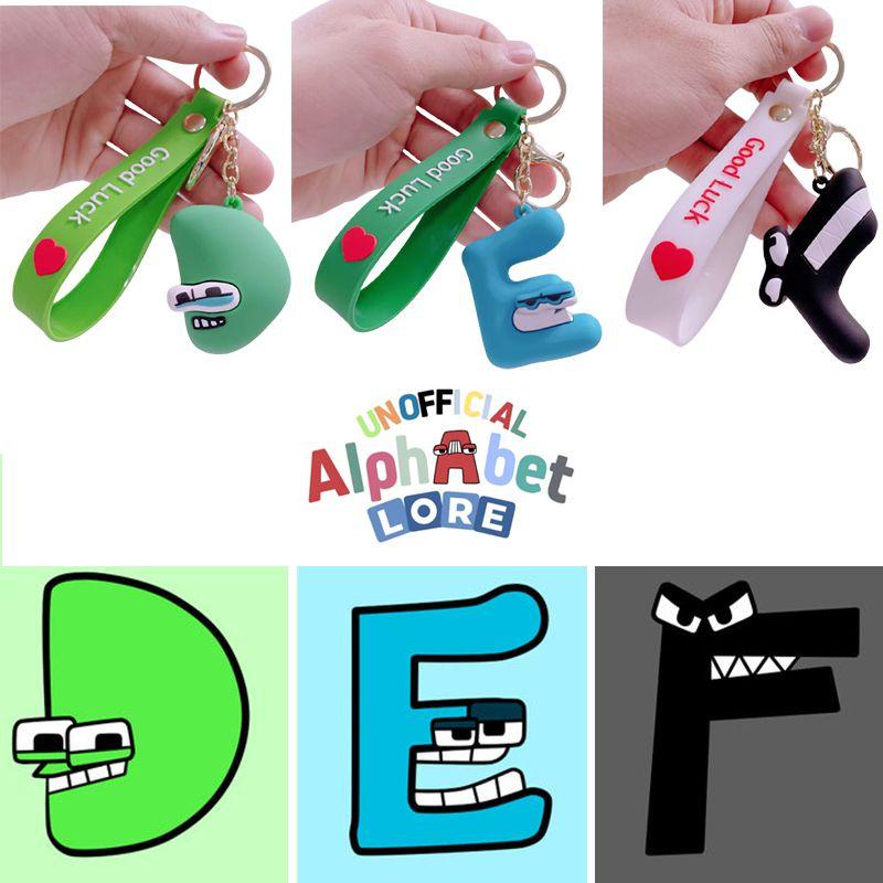 Alphabet Lore Keychain Kids Xmas Gifts Bag Pendant Doll
