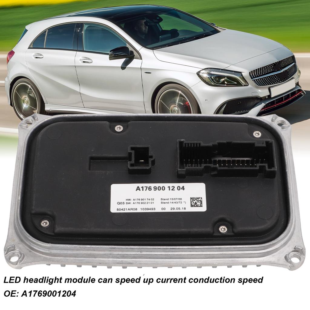 LED Headlight Control Unit A1769001204 Alloy Rustproof Replacement for Mercedes Benz CLA C117 X117 2016‑2019 Headlight Ballast