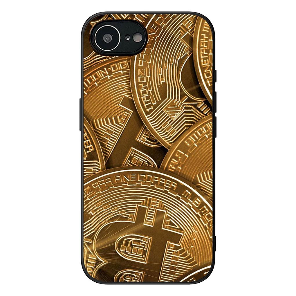 Чехол для Apple iPhone 13 12 Mini XS 11 Pro Max 7 8 Plus + XR SE 2022 2020 SE3 Чехол для телефона Биткоин BTC Деньги 100 Долларов