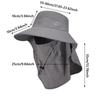 Lightweight Detachable Face Cover Hat Water-Resistant Fishing Hat  for Women & Men