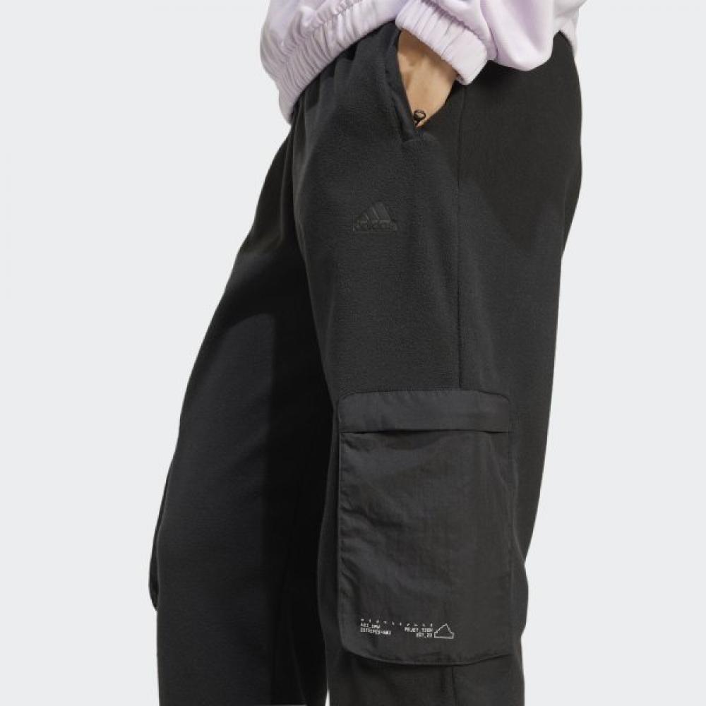 Adidas Womens Warm Cityscape Polar Fleece Cargo Pants Using Eco Friendly Materials