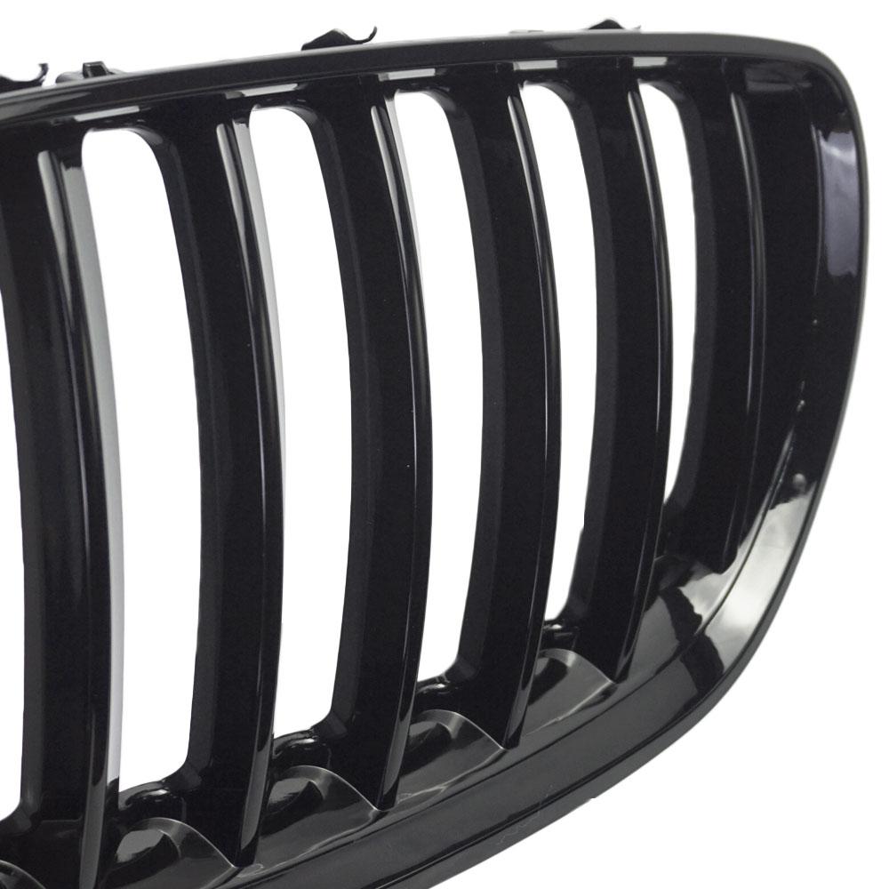 Передний капот левая правая решетка радиатора сменная решетка для BMW E53 X5 LCI 2004 2005 2006 Высококачественный глянцевый черный 1 планка Racing