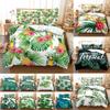 Quilt Duvet Cover Bedding Set Pillowcase Linens Green Plant 3D Queen King Size Double Bed Full Single 220X240 200X200 Bedroom