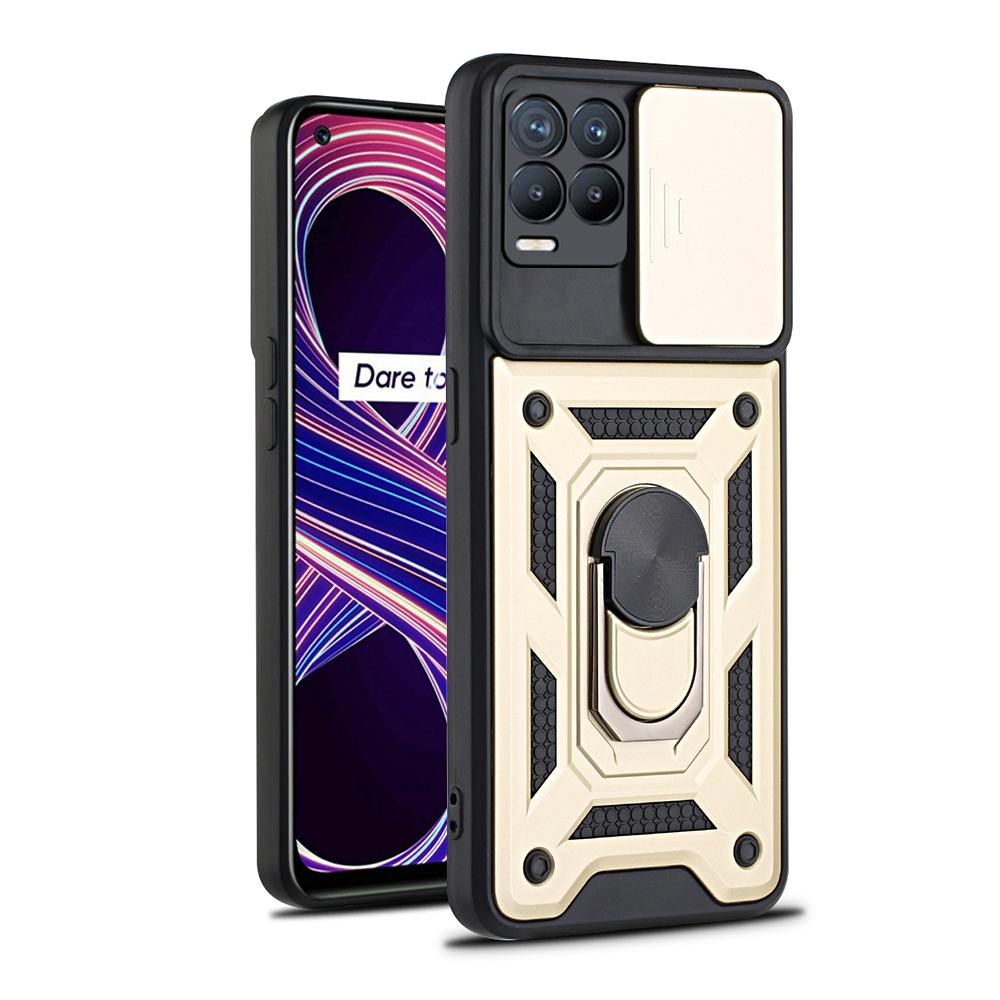 Противоударный чехол-подставка с кольцом для Realme 8 Pro, защитный чехол для камеры Push Pull для OPPO Reno 6 Z 5G, чехол Realme 8 5G 8i C21Y