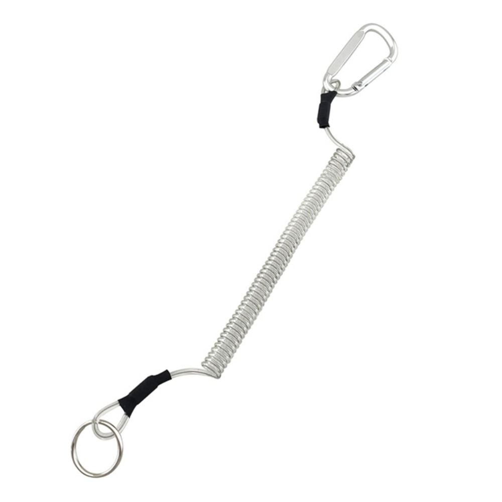 Tool Tether Hard Hat Lanyard Safety Rope Fishing Lanyards Spiral Coiled Lanyard Spring Elastic Rope