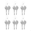 6pcs Golf Divot Repair Tool Putting Green Fork Zinc Alloy Multipurpose Pitch Mark for