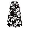 Women's Flowy Flared Ruffle Hem A Line Maxi Skirts Elastic Waist Elegant Tiered Layer Boho Long Skirts