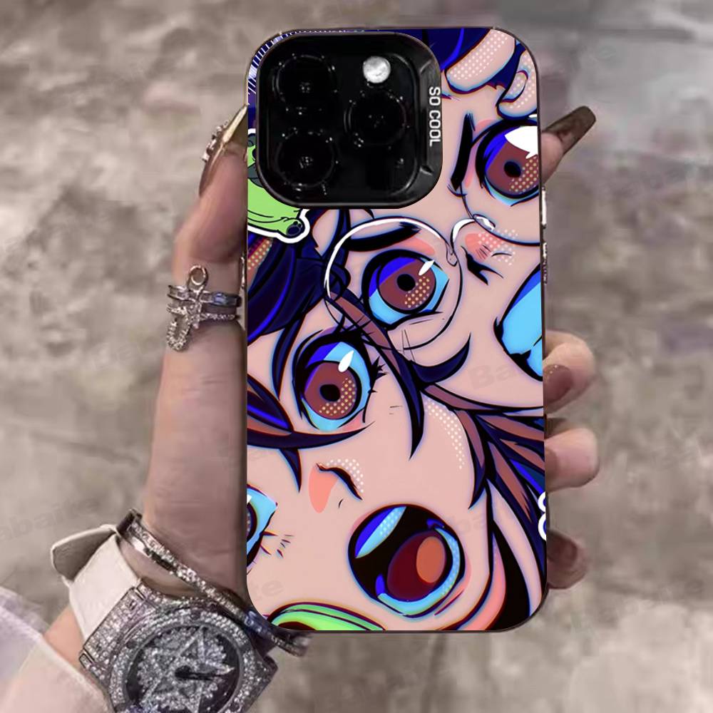 Аниме приключения Dandadan Чехлы для телефона Для IPhone 17 16 15 14 13 12 11 Plus Pro Max Pro Цветной Матовый Чехол