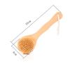 Bamboo Bristle Bath Shower Brush Body Back Massage Scrubber Skin Cleaning Tool