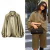 Куртки-бомберы с драпировкой для женщин, дутая куртка оверсайз, женские летние пальто, демисезонная куртка, верхняя одежда