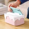 Car Napkins Holder Case Cover Tissue Box Cover Elegant Rectangular Tissue Box Holder with Lid for Car Home Capacity Universal