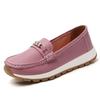 Высококачественная 100% коровья кожа Женская обувь большого размера с нескользящей подошвой повседневные женские лоферы на толстой подошве легкие женские кроссовки