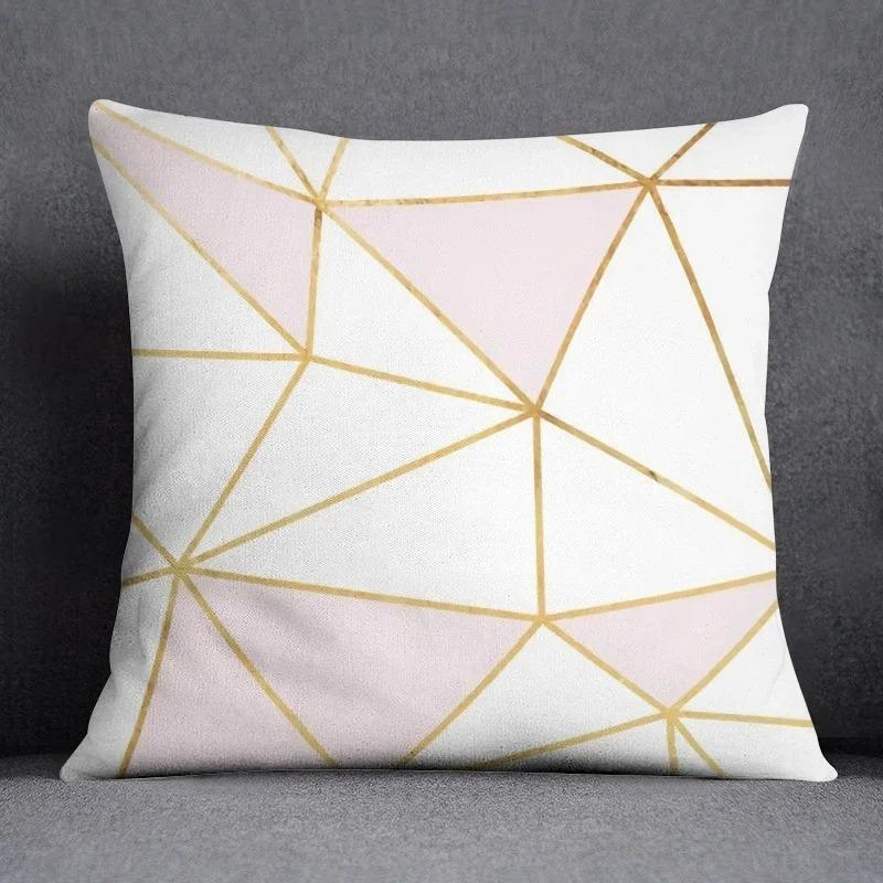 Office Living Room Home Pillowcase Pink Fresh Pattern Pillowcase Car Ornaments