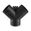 Diesel Heater Pipe Duct Vent Kit, 75mm Heater Pipe Warm Air Outlet Vent Set with Y-Shaped Connector & Air Duct Clamps, Parking Heaters Air Ducts Vent