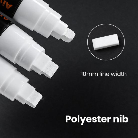 7 шт. Маркеры для белой доски Белые Жидкие Меловые Маркеры Плавное Письмо Непрерывные Чернила Белый