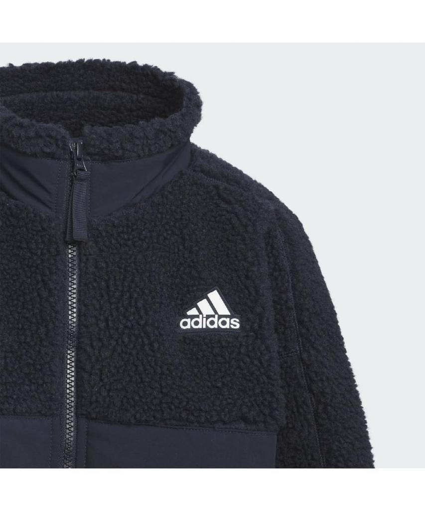 Детская свободная куртка Adidas Warding Pack Boa Legend Ink с полной молнией, KPX94, (JP4918)