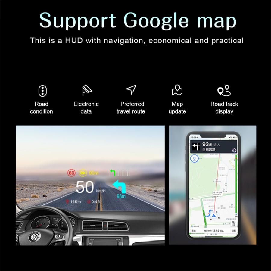 Зеркало Head Up Display OBD2 GPS Автомобильный проектор скорости спидометр с навигацией