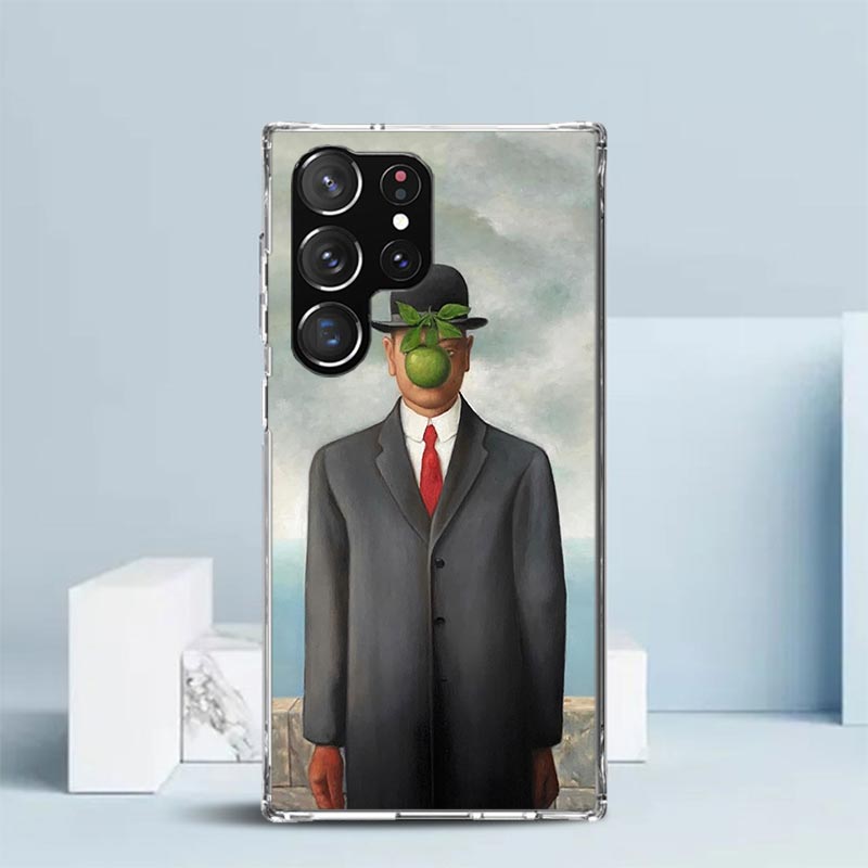 Rene Magritte Art Phone Case For Samsung Galaxy S24 S25 Edge S26 Ultra S22 S23 Plus S21 + S20 FE Soft TPU Back Cover Galaxy S22