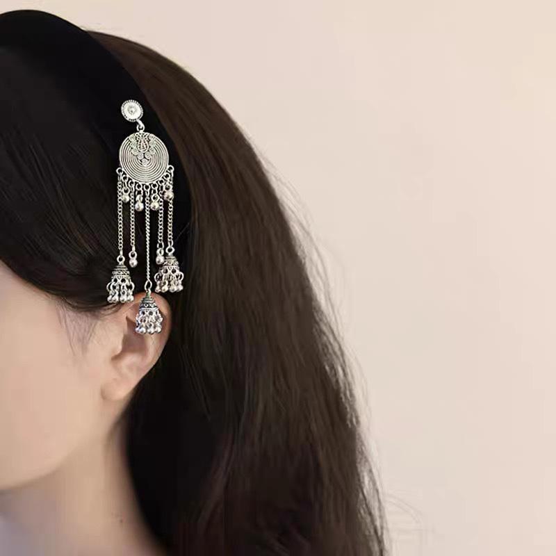 Модные кулон-кисточка для волос, аксессуары для женщин и девочек, милые универсальные обручи для волос, темпераментные этнические резинки для волос, подарки