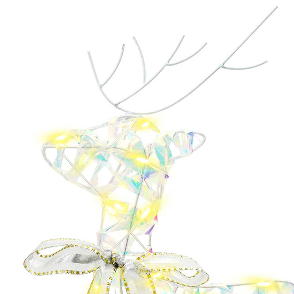 LED Deer with 60 LEDs 3 pcs Warm White PET