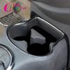 Color My Life Car ABS Chrome Water Cup Circle Trim Glove Box Decorative Sticker for Nissan Sunny 2011 - 2015