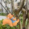 Садовые украшения с животными, Садовый ландшафтный дизайн и настил, Подвеска «Карабкающаяся белка», украшение в виде кролика, обезьяны, утки