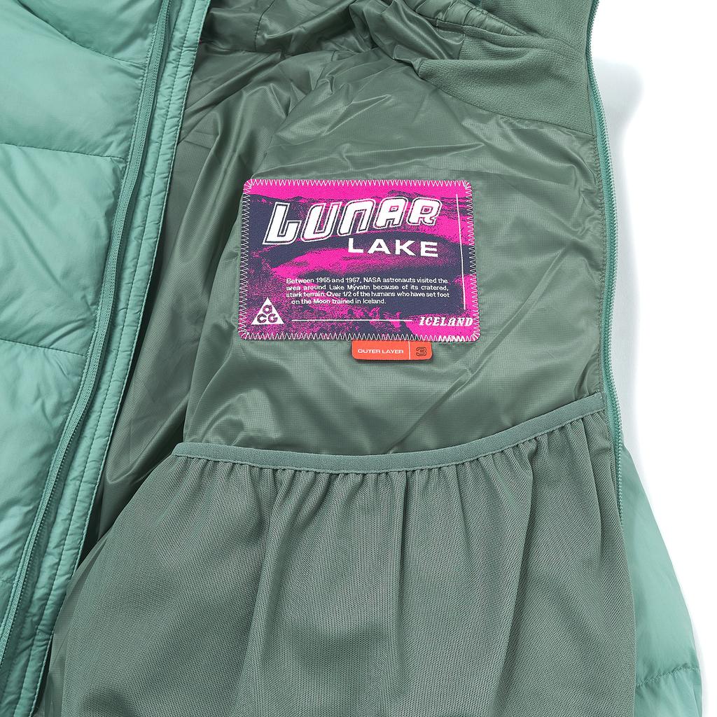 Nike Серия ACG Lunar Lake Puffer Primaloft Therma-FIT ADV Водоотталкивающая Теплая Куртка Свободного Кроя с Капюшоном и Длинными Рукавами Мужские куртки FV8911-017