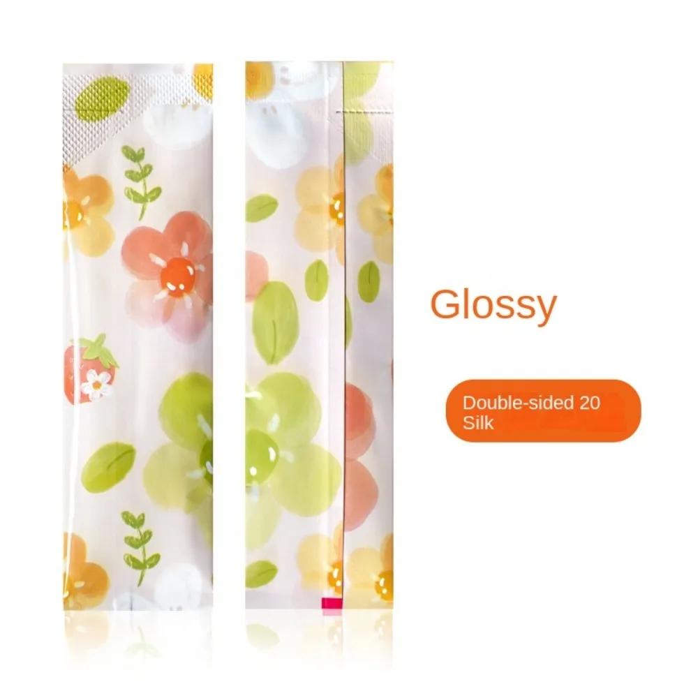 100pcs Rectangular Open Top Aluminum Foil Bag Disposable Long Strip Tea Bag Trial Storage Pouches Fruit Dried Honey