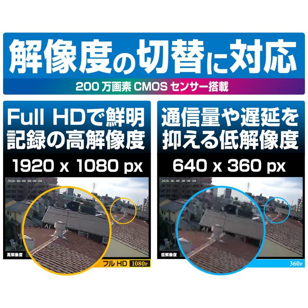 Kashimura Smart Camera Be Installed Anywhere Equipped with Motion Sensor Microphone and Speaker Dustproof and Waterproof Rating IP66 Compatible White