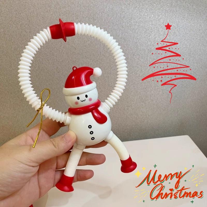 Подвесное украшение на елку Телескопический лось Снеговик Дед Мороз Рождественские украшения 2025 Настольное украшение Рождественский домашний декор