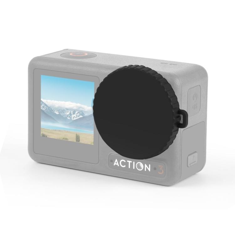 Силиконовая крышка объектива PULUZ для DJI Osmo Action 5 Pro / 4 / 3 (черный)