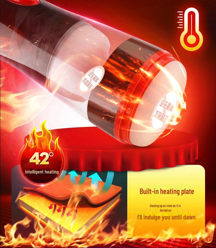 Мужской мастурбатор с подогревом Mi Ji: Игрушка для симуляции орального секса с облизыванием языка, 30 предметов