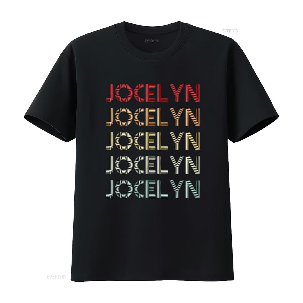 Mens Jocelyn Retro Funny Name Humor Nickname T Shirt White Large vintage Washed streetwear Slightly Stretched designer clothes