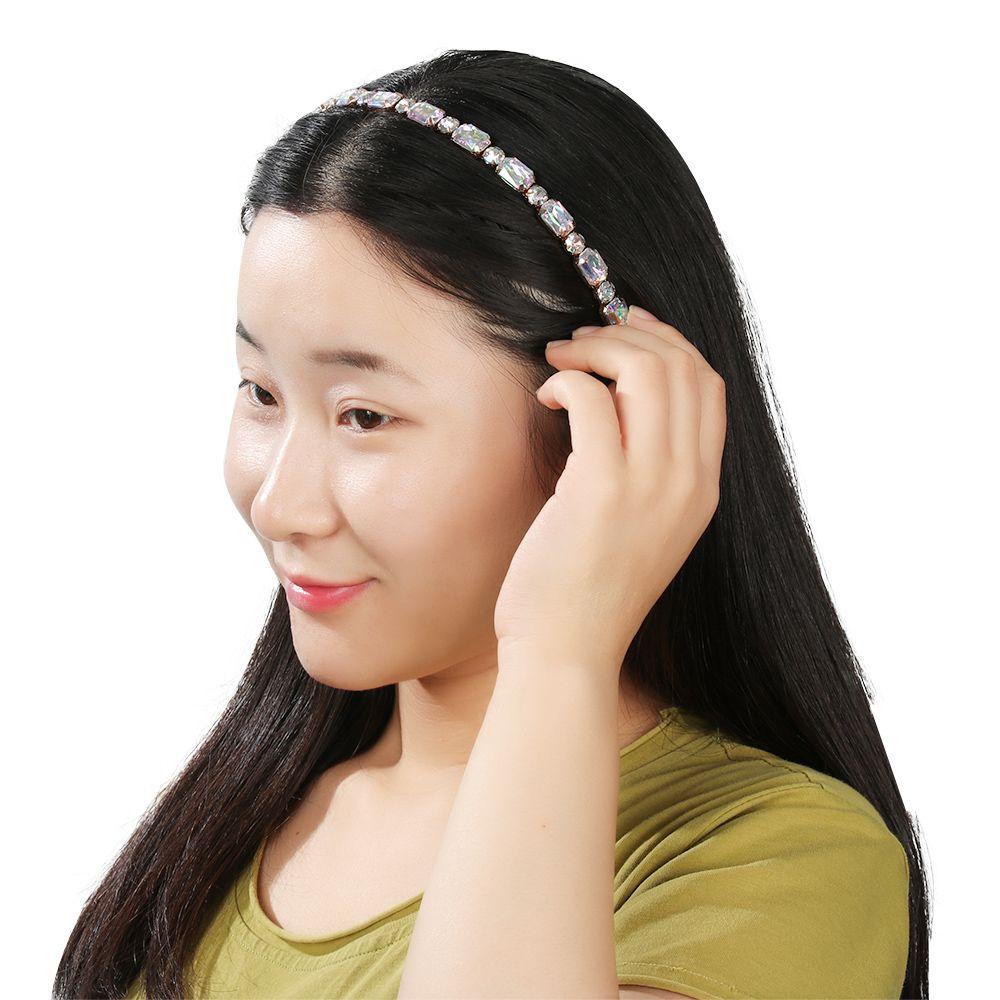Fashion Baroque Style Party Jewelry Gifts Pearl Hair Band Gem Crystal Rhinestone Headband Head Wrap
