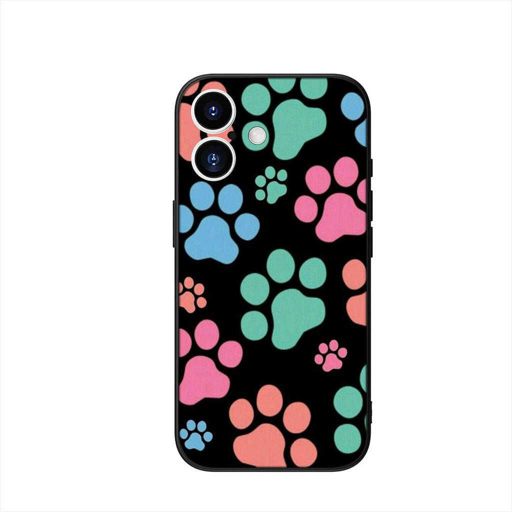 Cute Dog Cat Paw Cover Phone Case for Apple iPhone 17 16 15 11 Pro XS Max XR 6 7 8 Plus + SE 2020 5 16E
